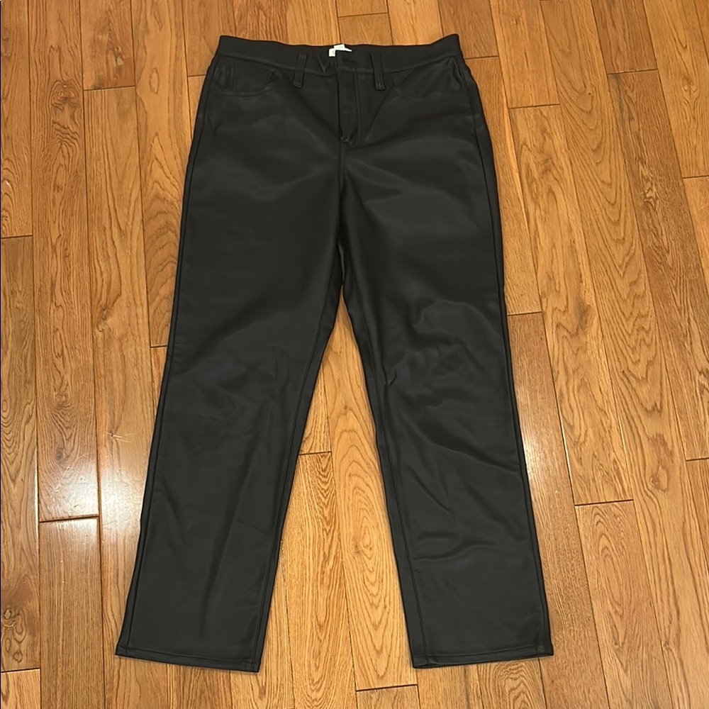J. Crew Black Faux Leather Pants
